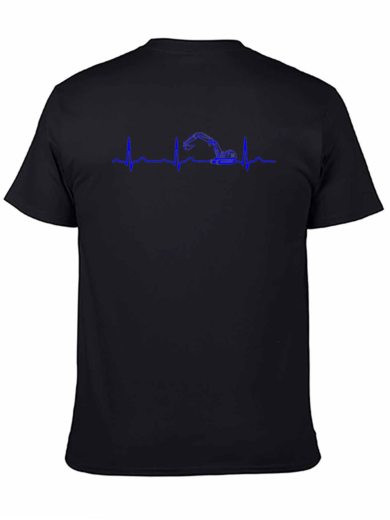 Excavator Heartbeat Graphic T-Shirt
