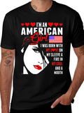 American Girl Patriotic Graphic T-Shirt