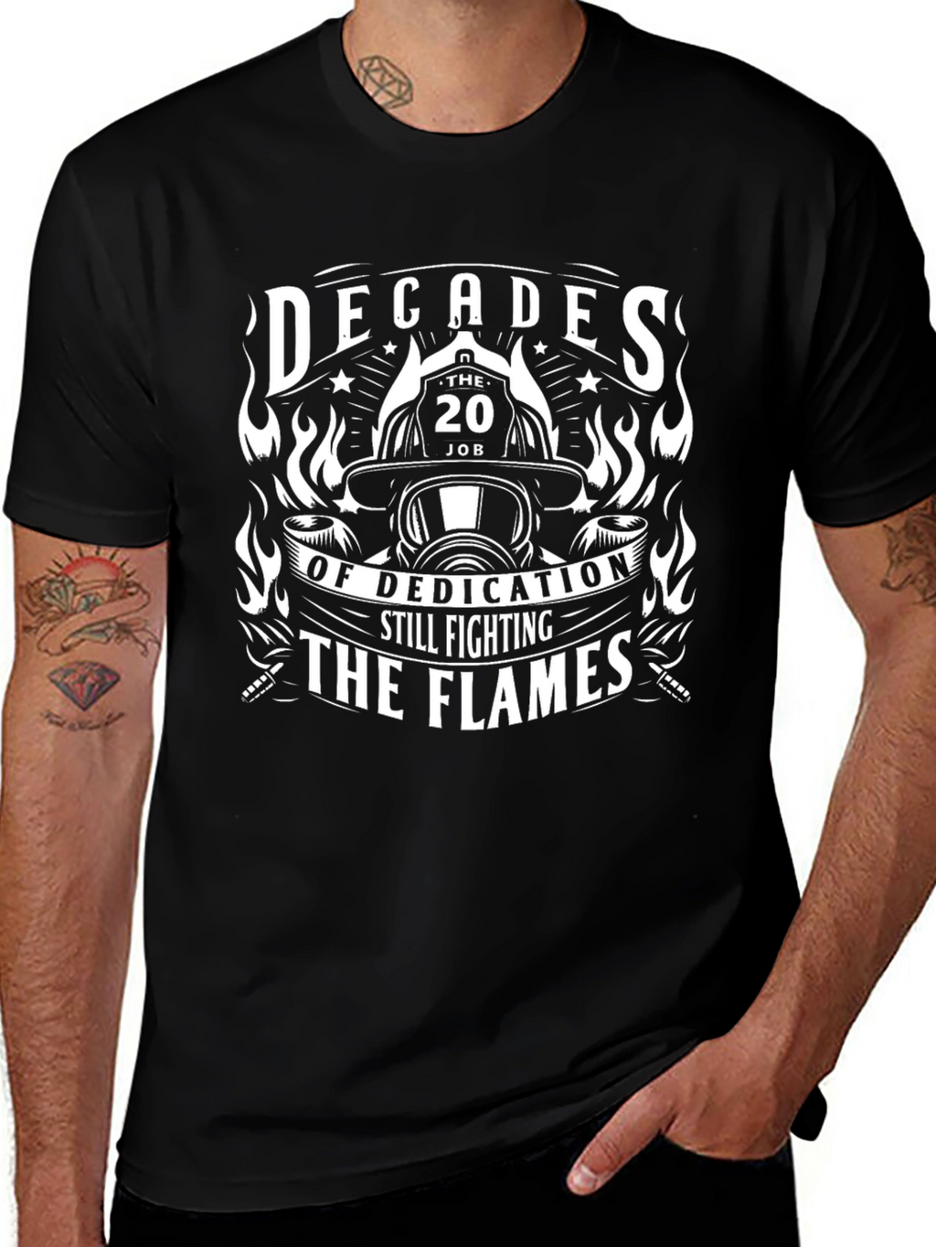 Firefighter Dedication T-Shirt - Still Fighting The Flames