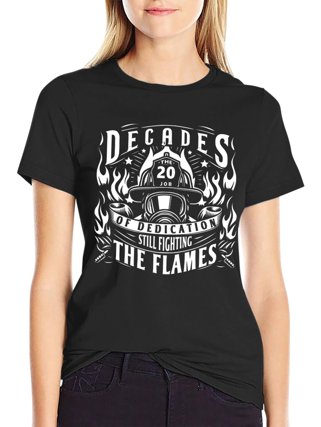 Firefighter Dedication T-Shirt - Still Fighting The Flames