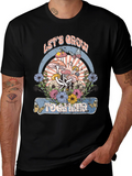 Lets Grow Together Mushroom Graphic Tee