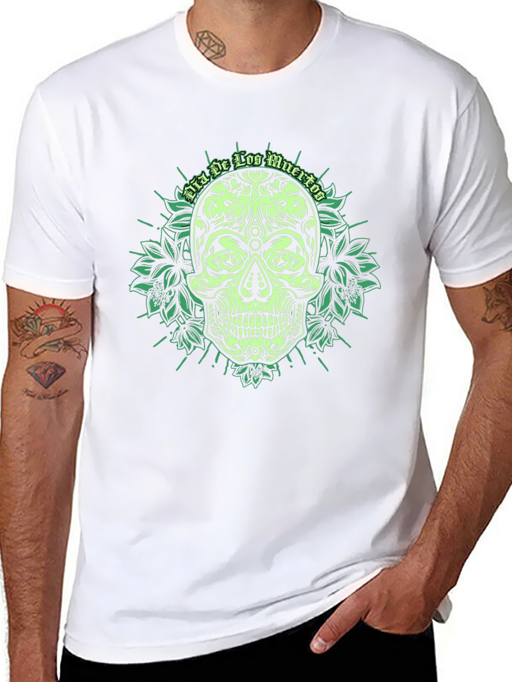 Dia De Los Muertos Skull T-Shirt
