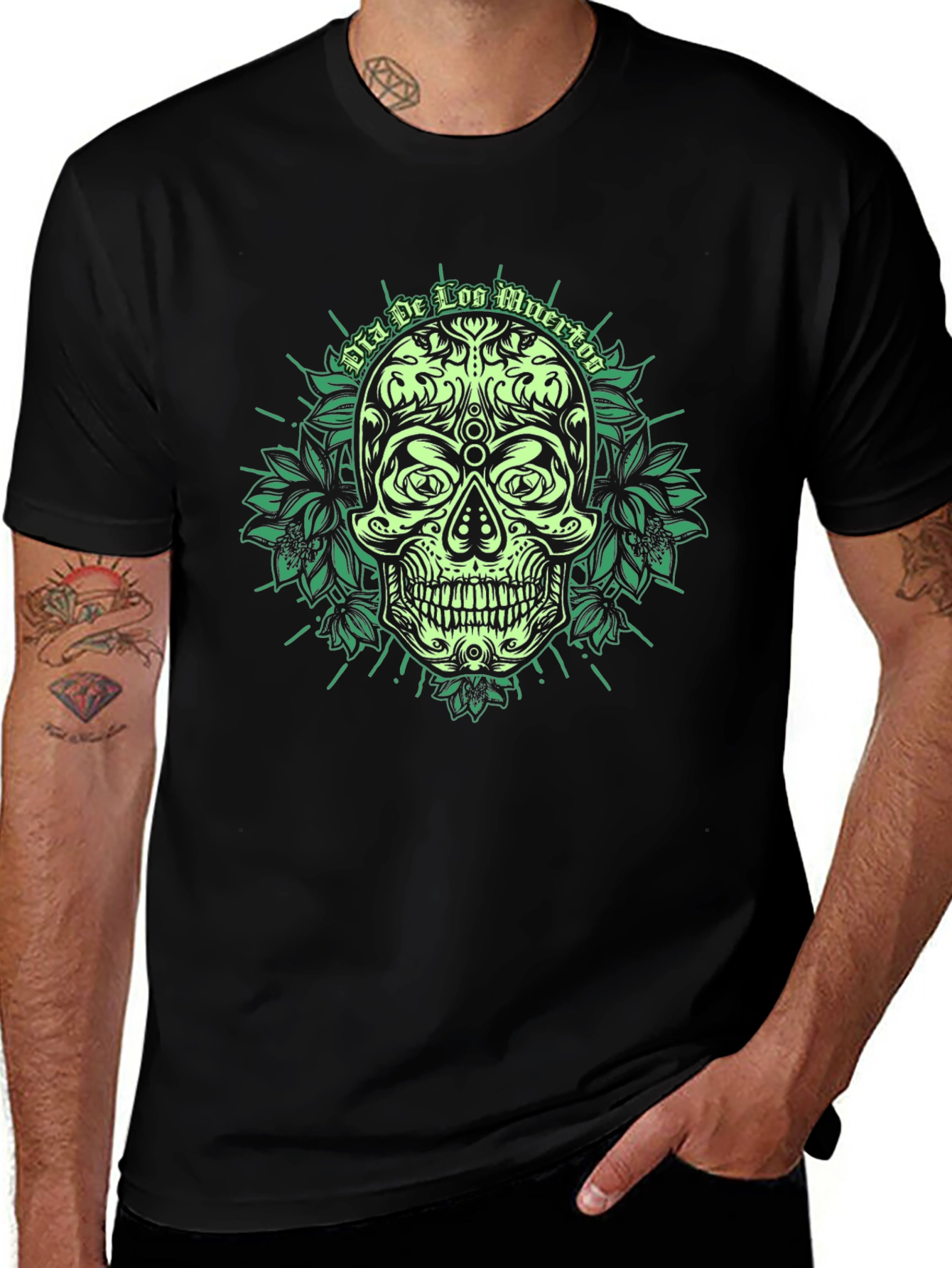 Dia De Los Muertos Skull T-Shirt
