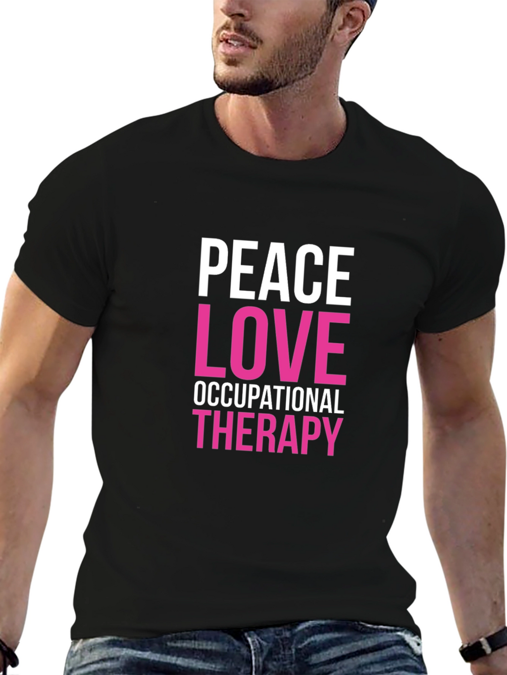 Peace Love Occupational Therapy Graphic Tee