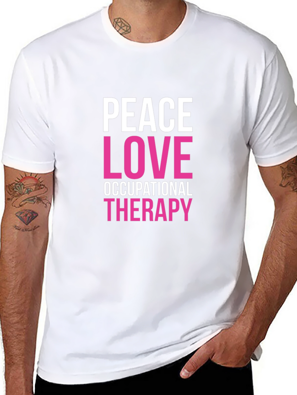 Peace Love Occupational Therapy Graphic Tee