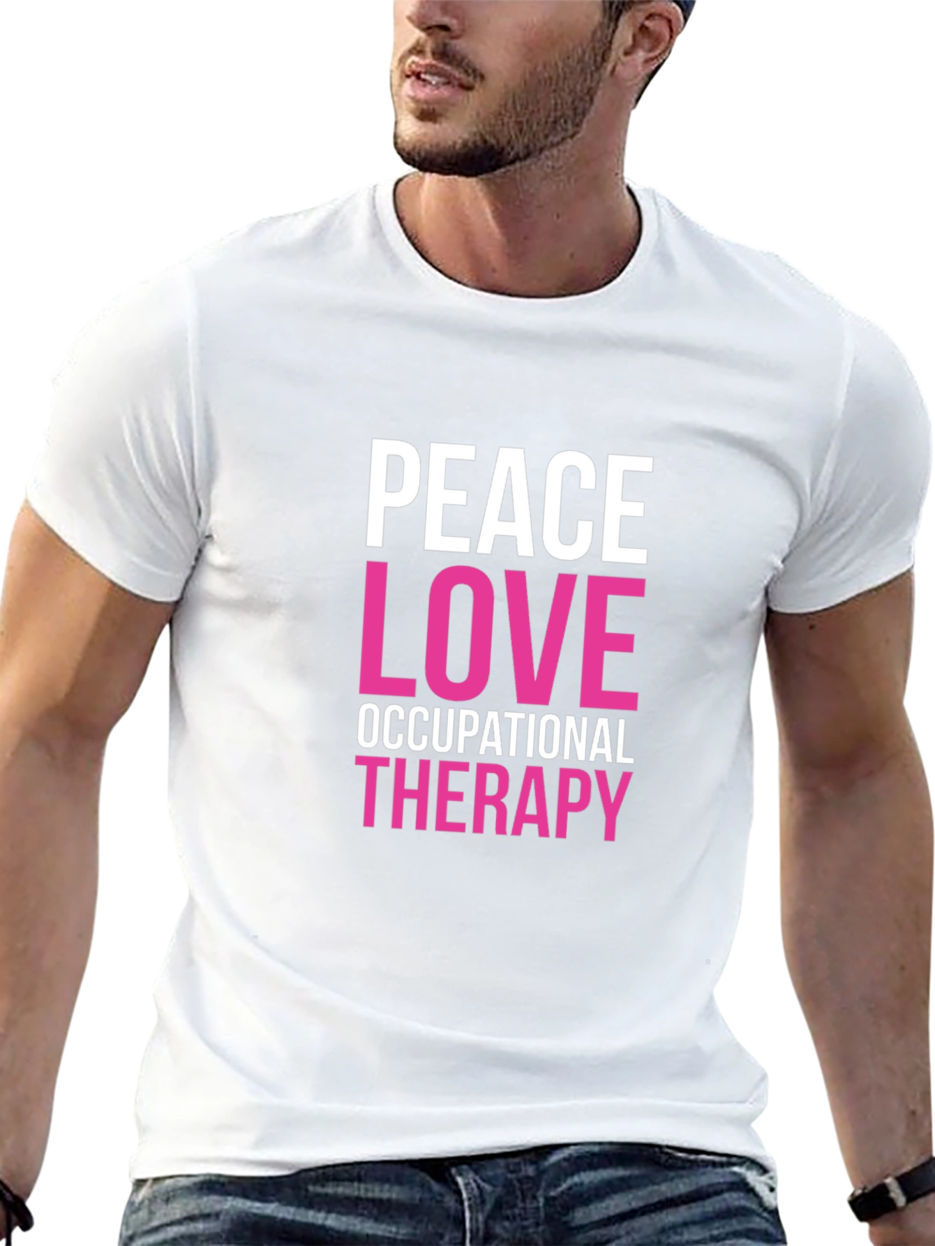 Peace Love Occupational Therapy Graphic Tee