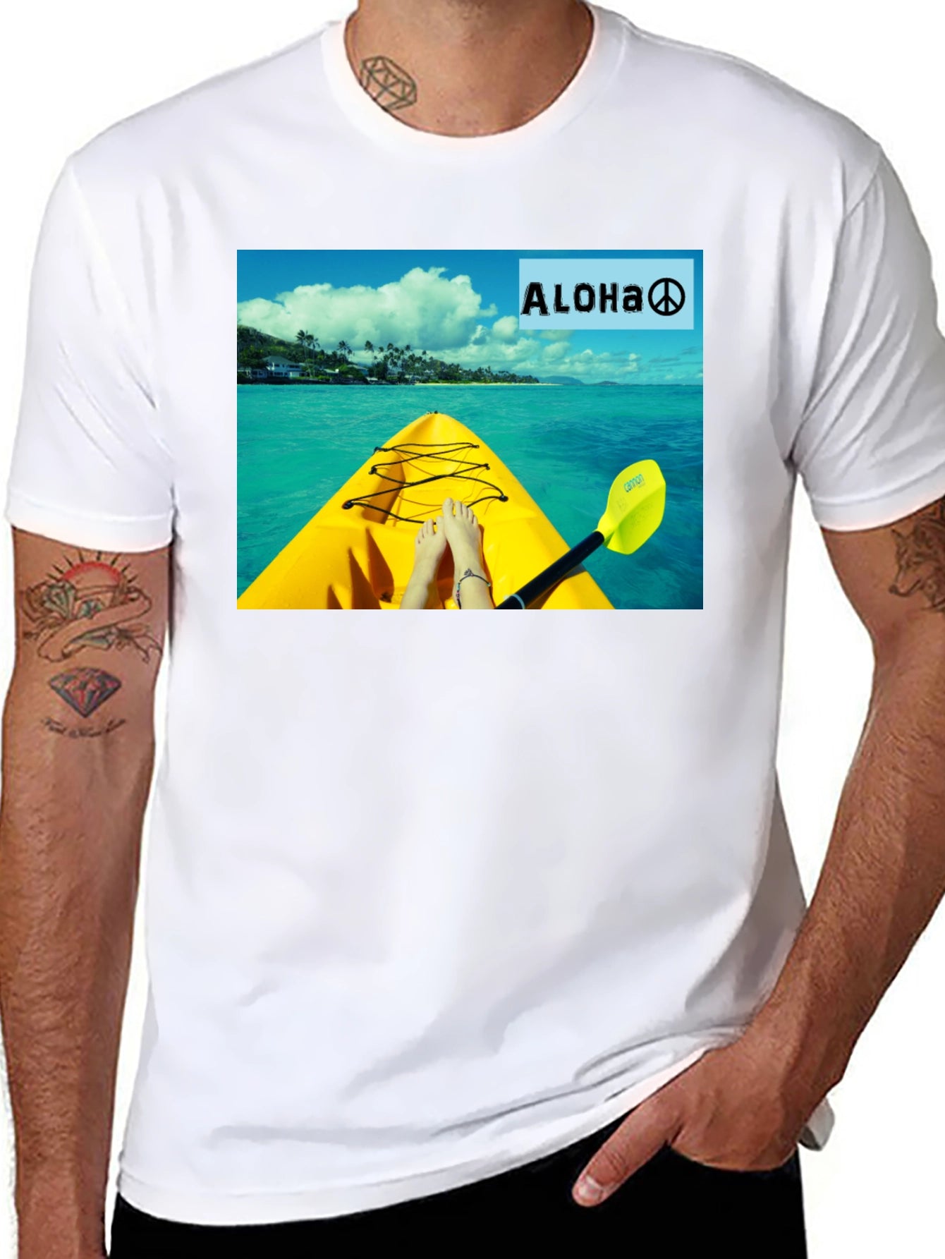 Aloha Kayak T-Shirt - Island Vibes Graphic Tee
