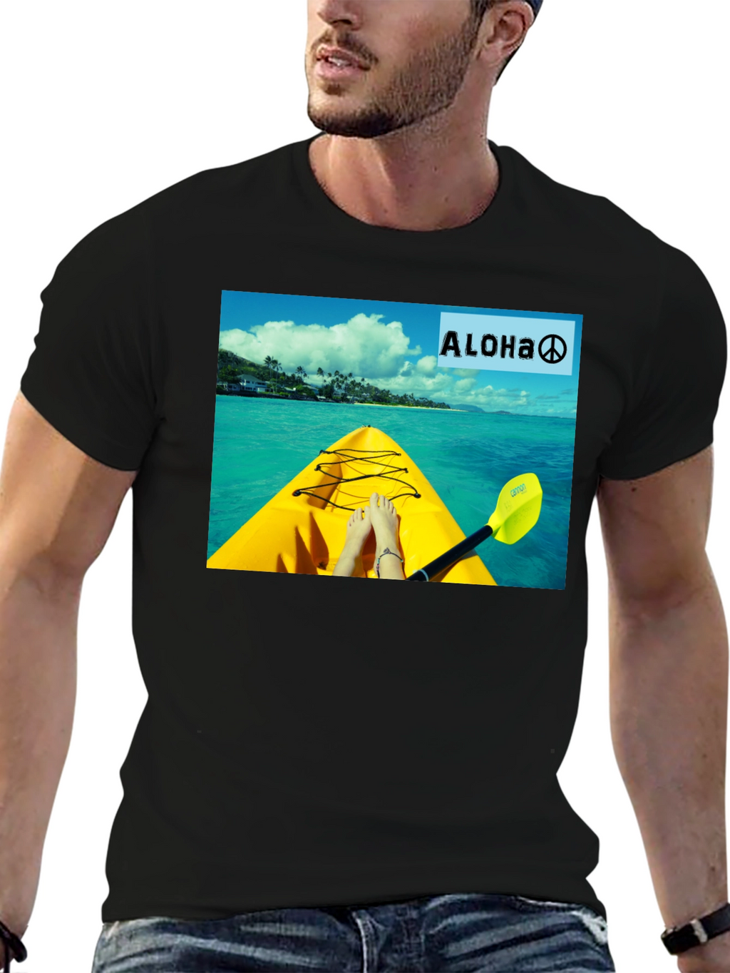 Aloha Kayak T-Shirt - Island Vibes Graphic Tee
