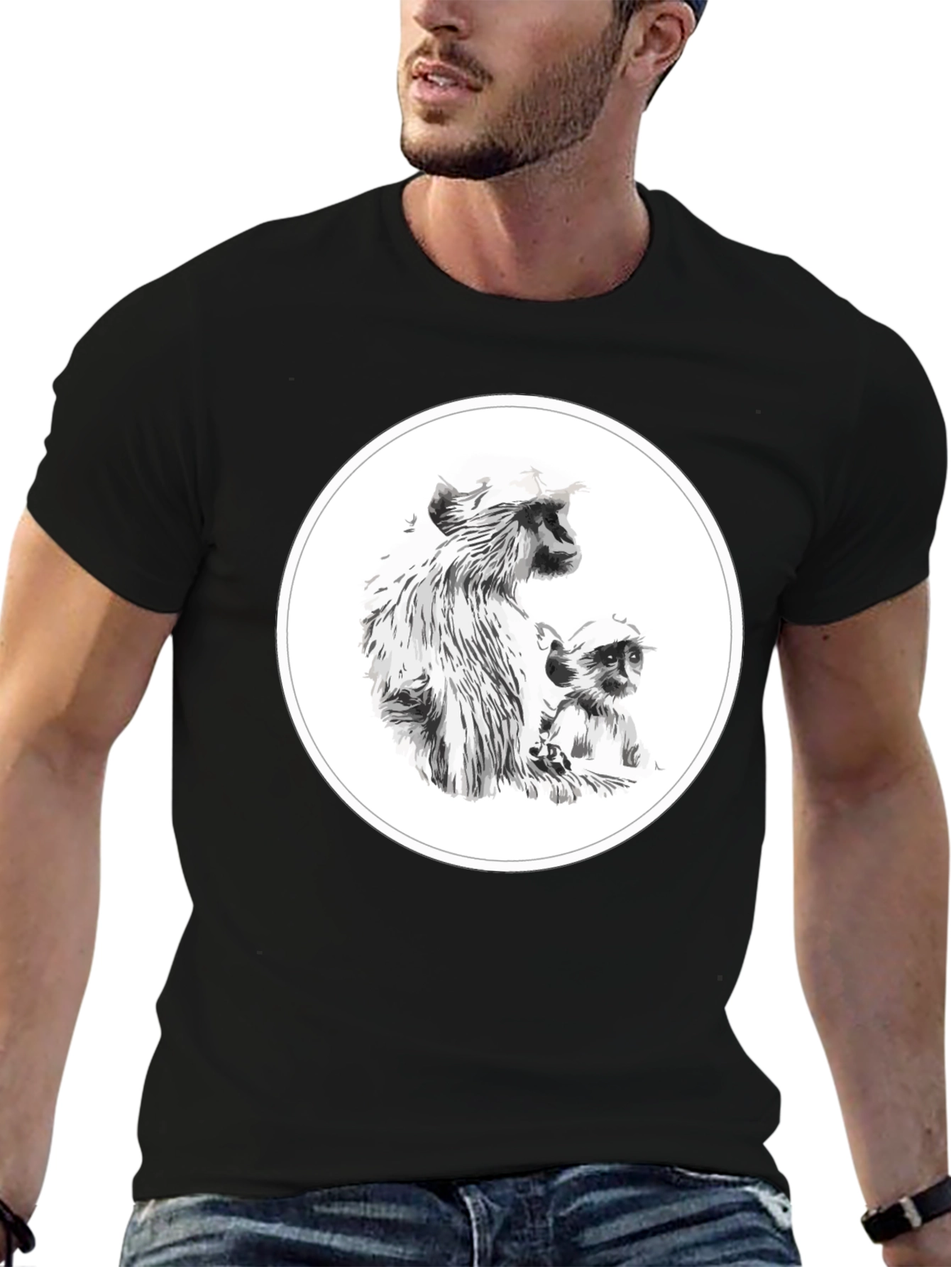 Black Monkey Graphic T-Shirt