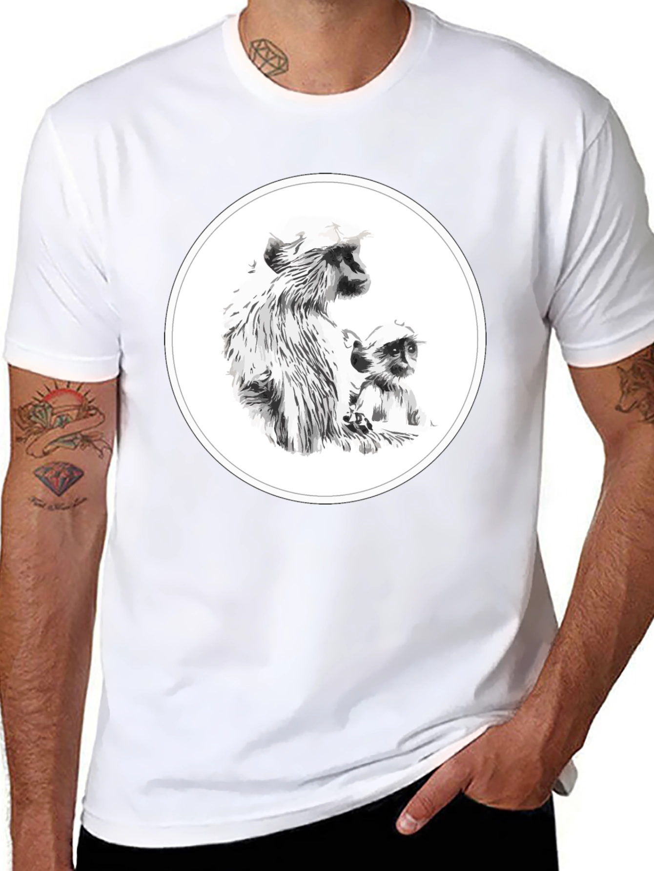Black Monkey Graphic T-Shirt