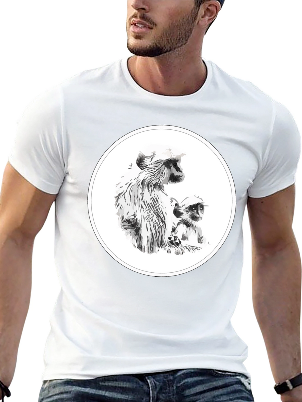 Black Monkey Graphic T-Shirt