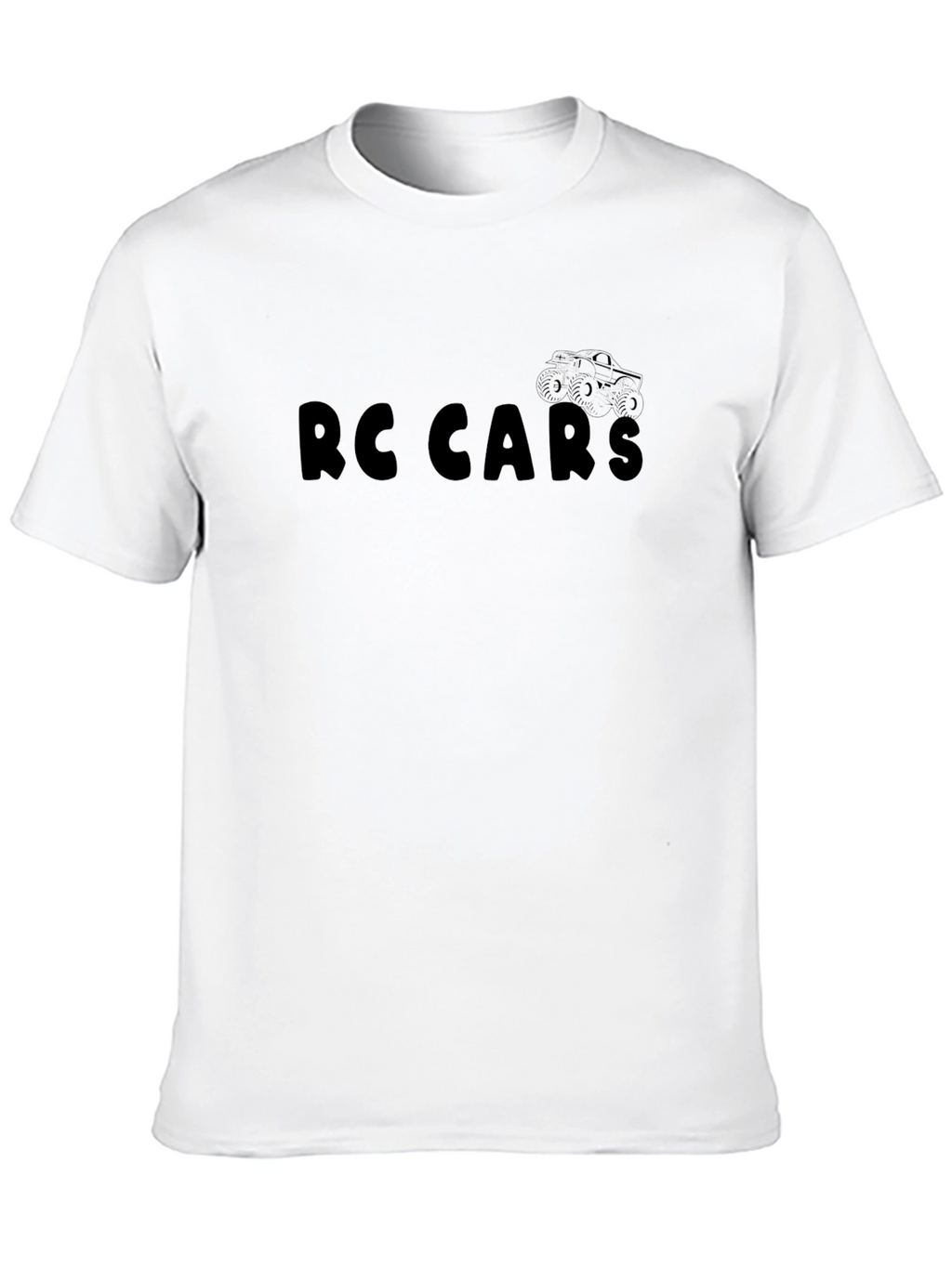 RC Cars Graphic Tee - Black Cotton Blend
