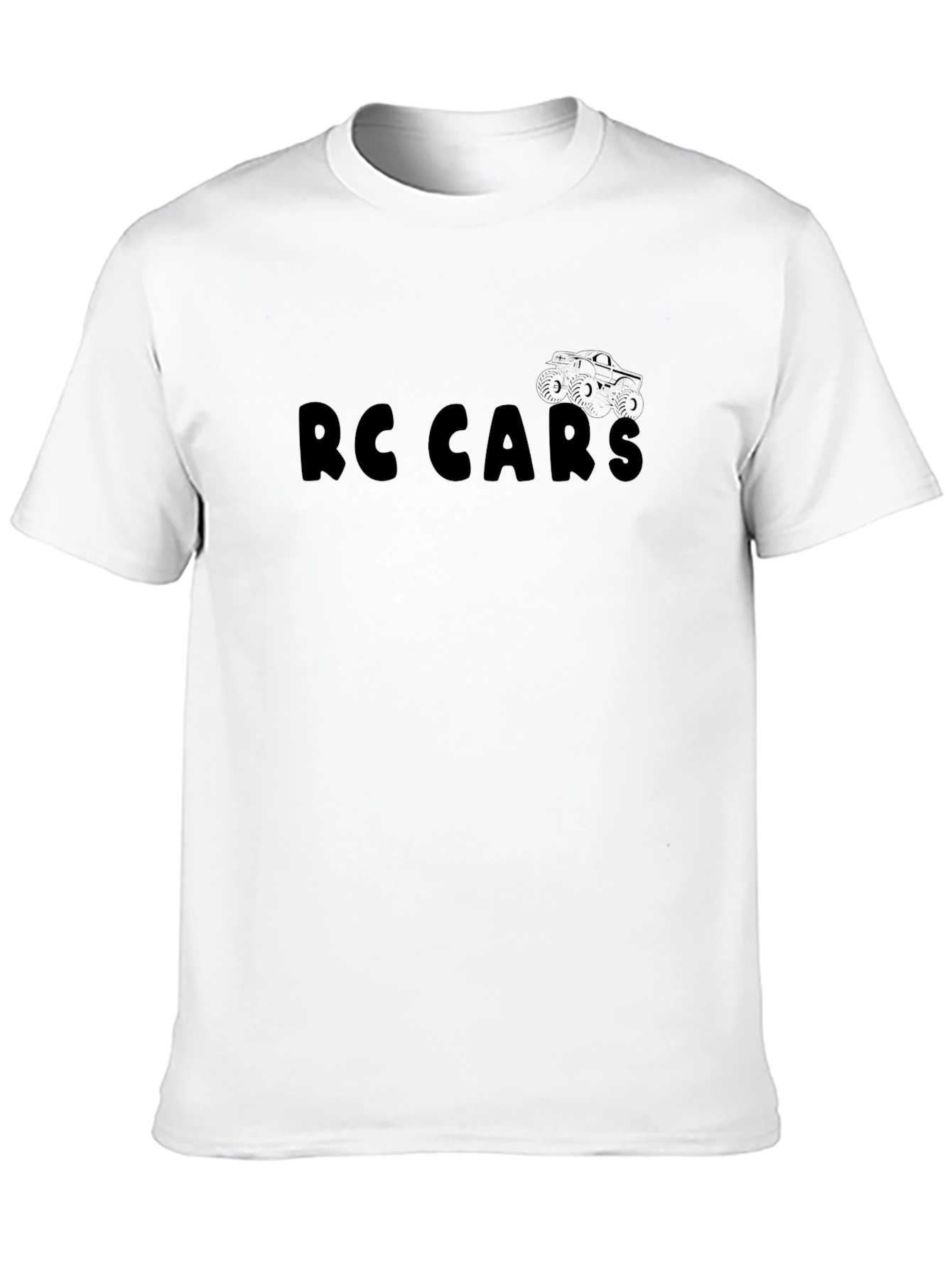 RC Cars Graphic Tee - Black Cotton Blend