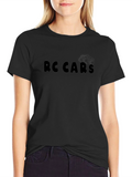 RC Cars Graphic Tee - Black Cotton Blend