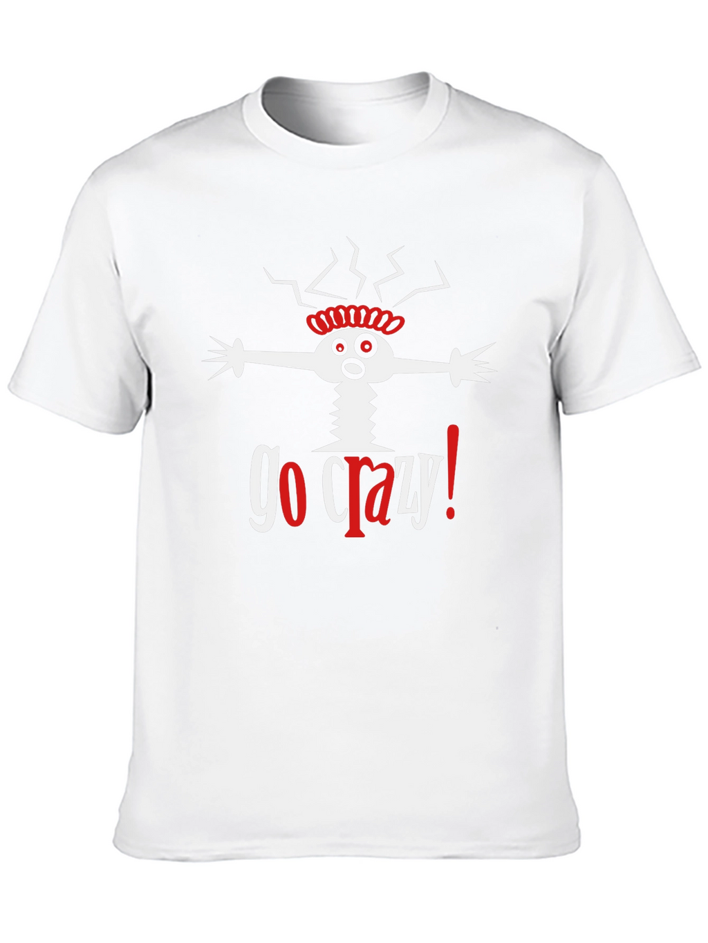 Go Crazy! Graphic Print Black T-Shirt