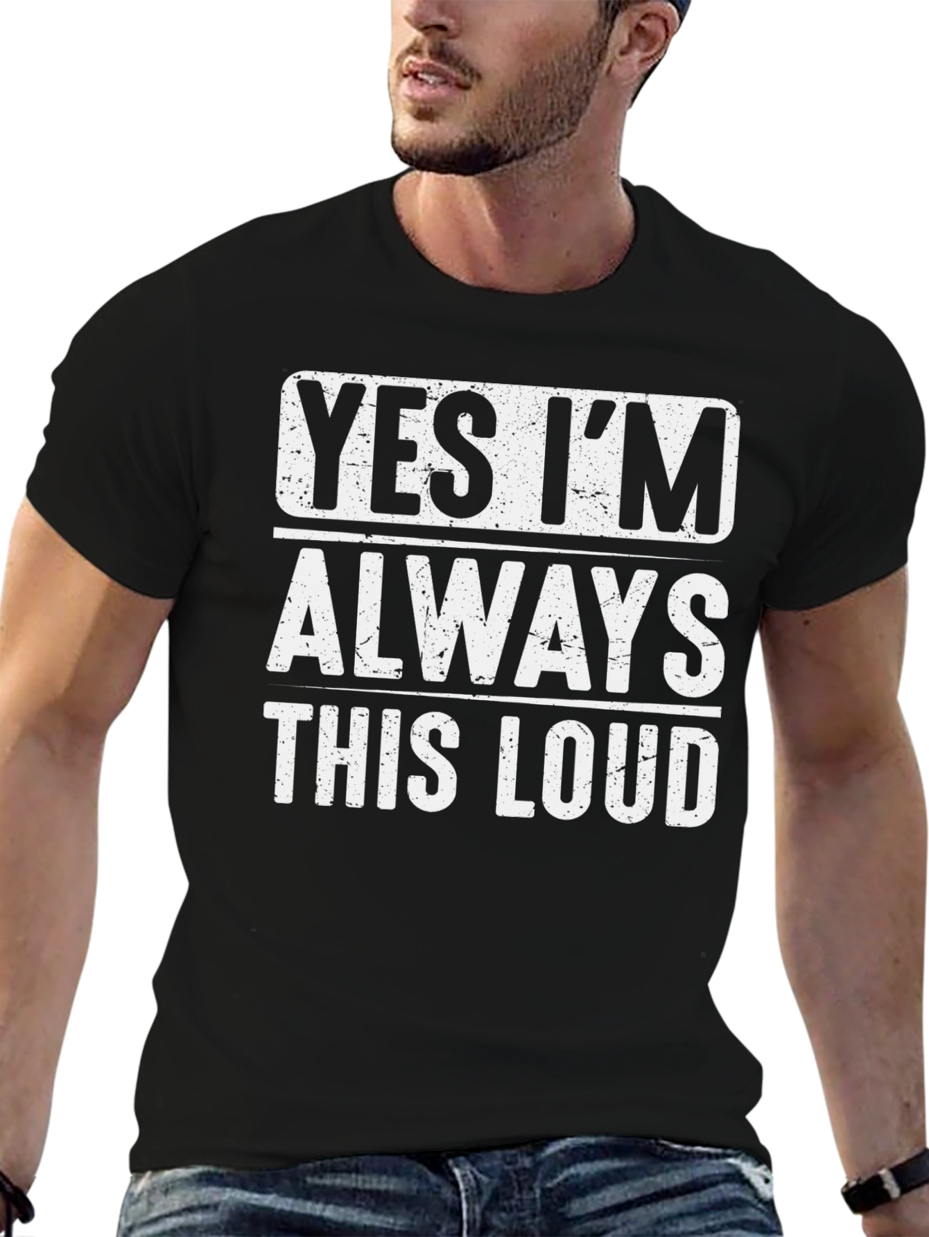 Funny Yes Im Always This Loud Graphic Tee