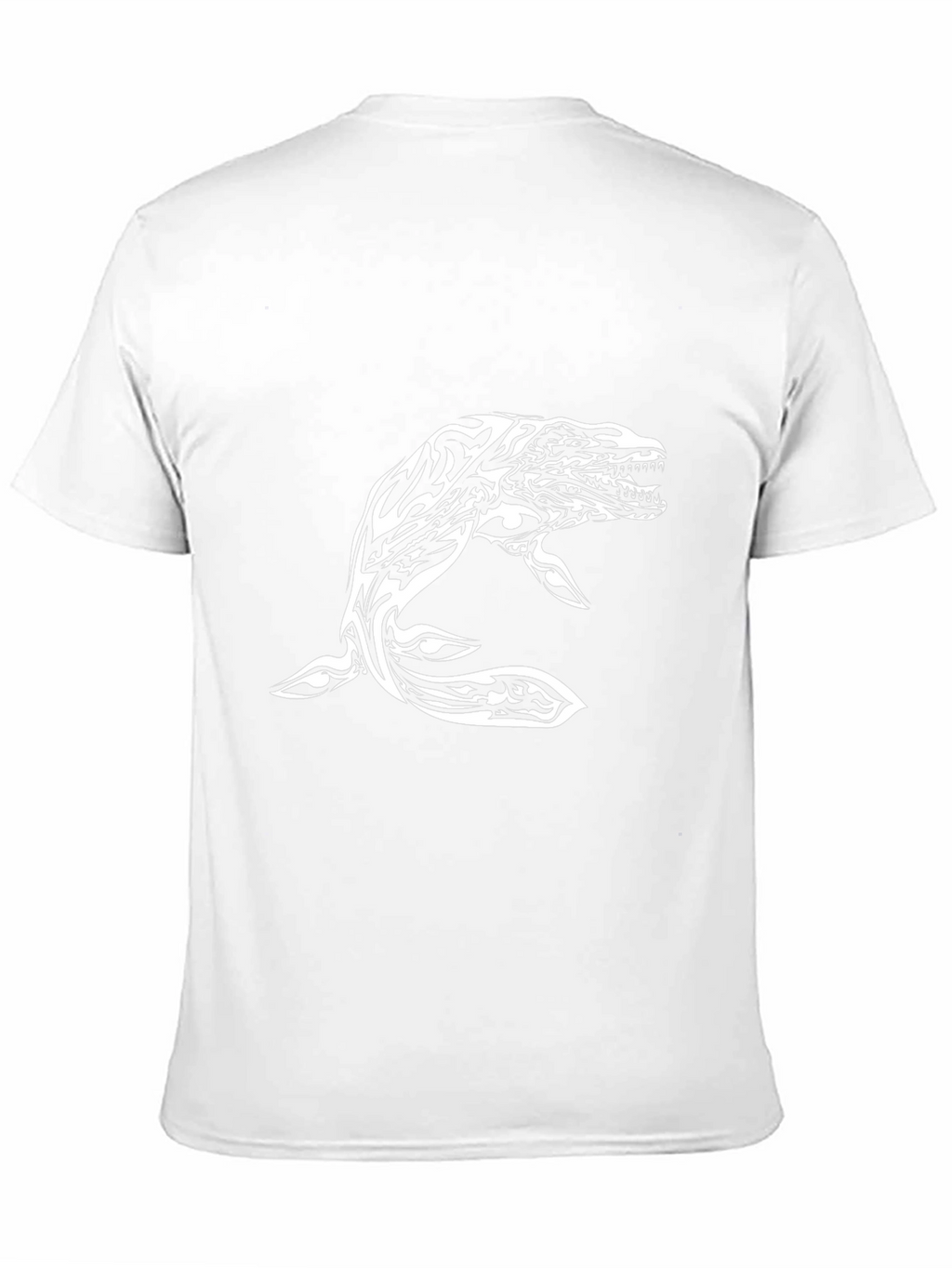 Tribal Whale Graphic Black T-Shirt