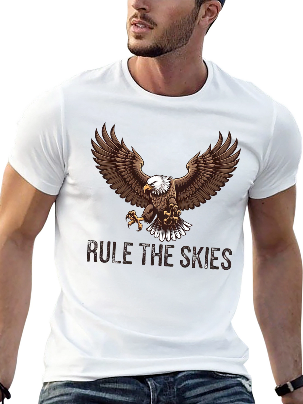 Rule the Skies Eagle Graphic T-Shirt