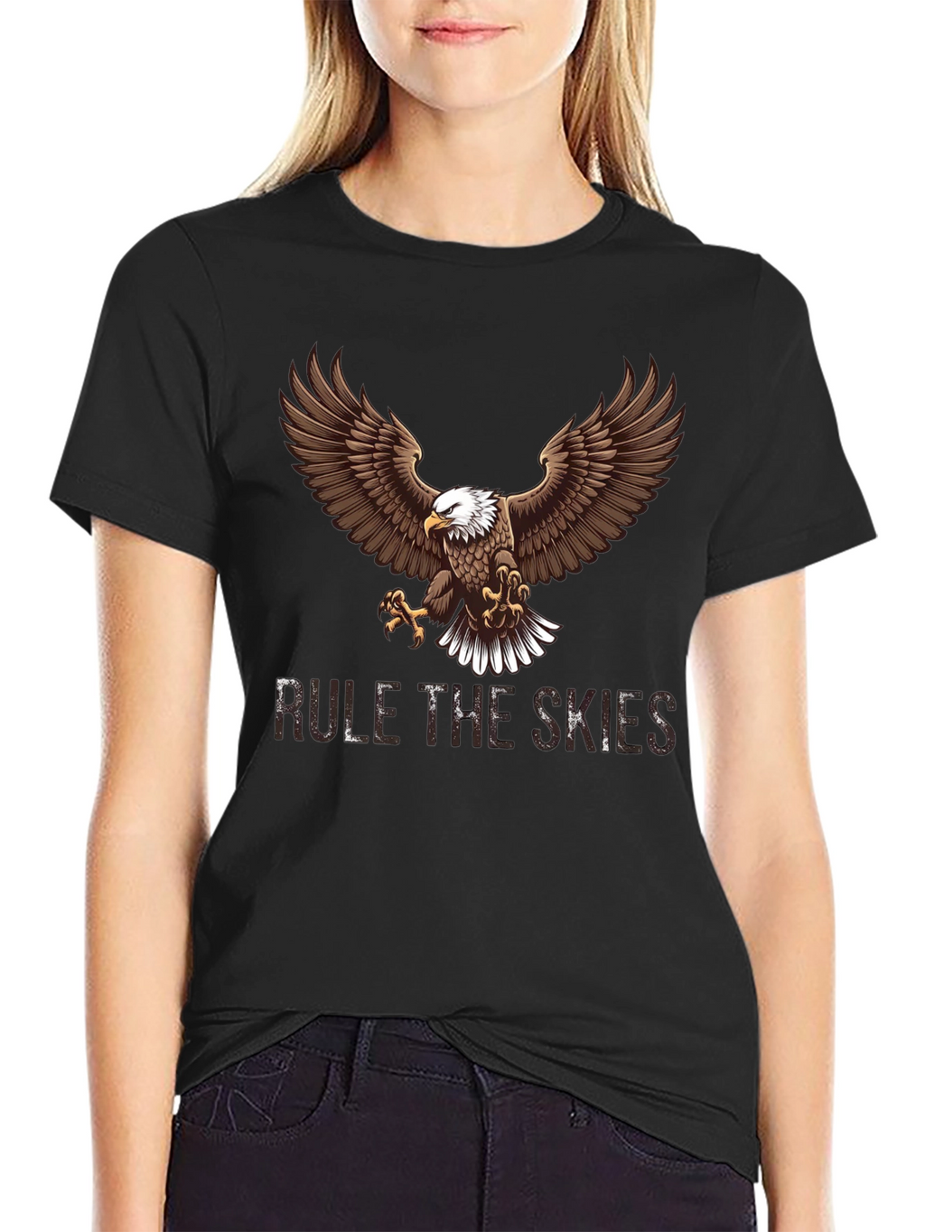 Rule the Skies Eagle Graphic T-Shirt