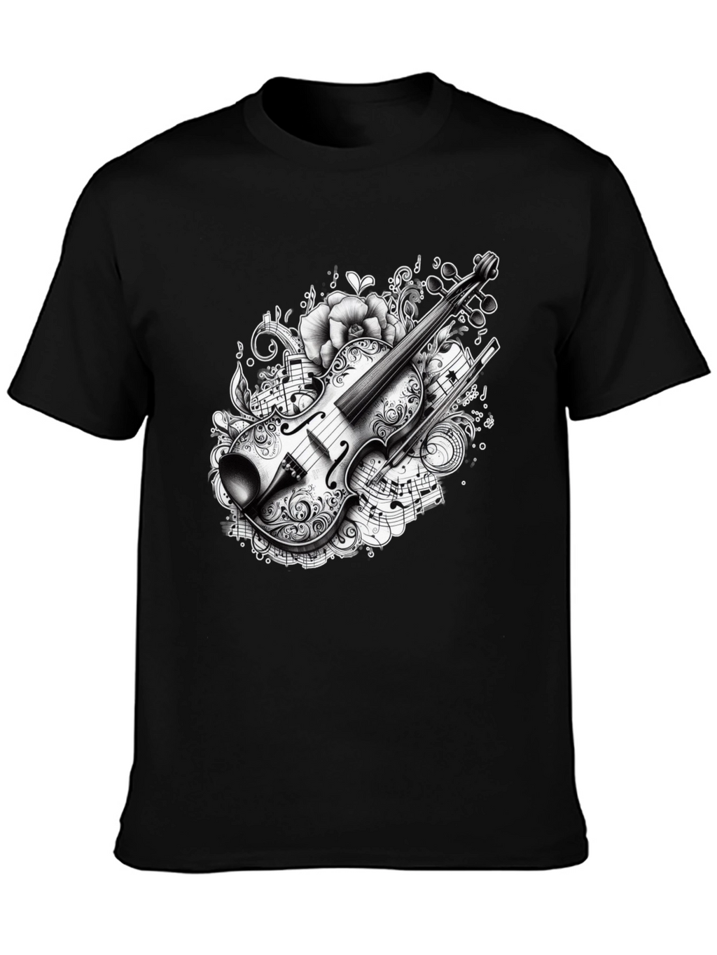 Musical Violin Graphic T-Shirt