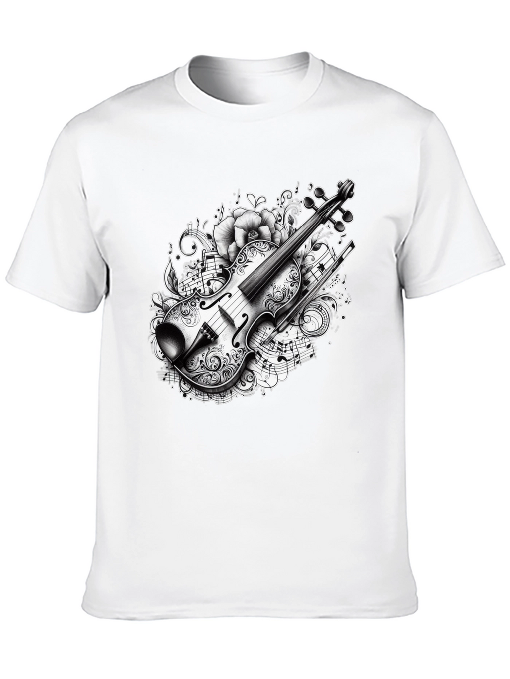 Musical Violin Graphic T-Shirt