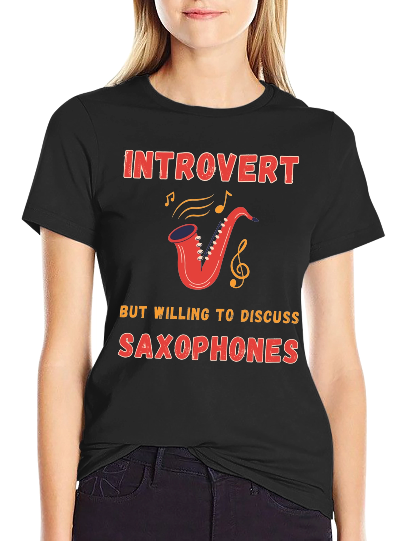 Introvert Saxophone T-Shirt - Musician Gift