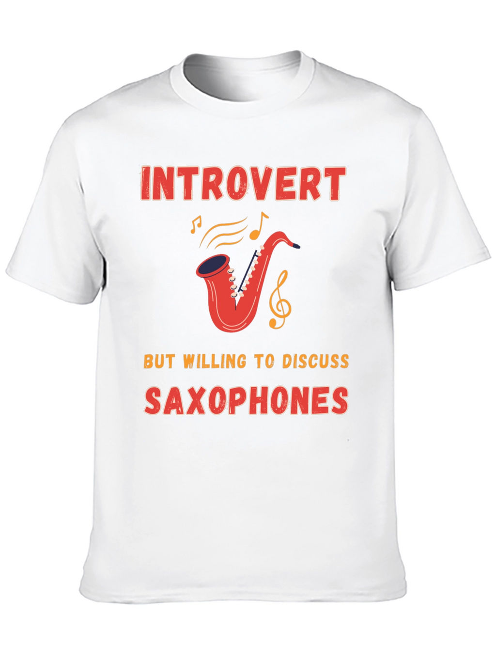 Introvert Saxophone T-Shirt - Musician Gift