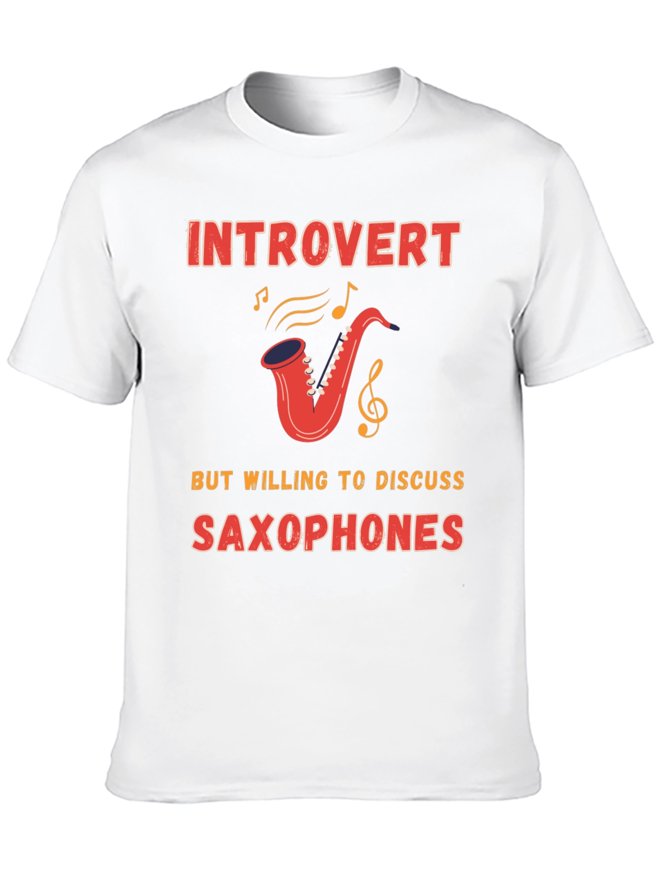 Introvert Saxophone T-Shirt - Musician Gift