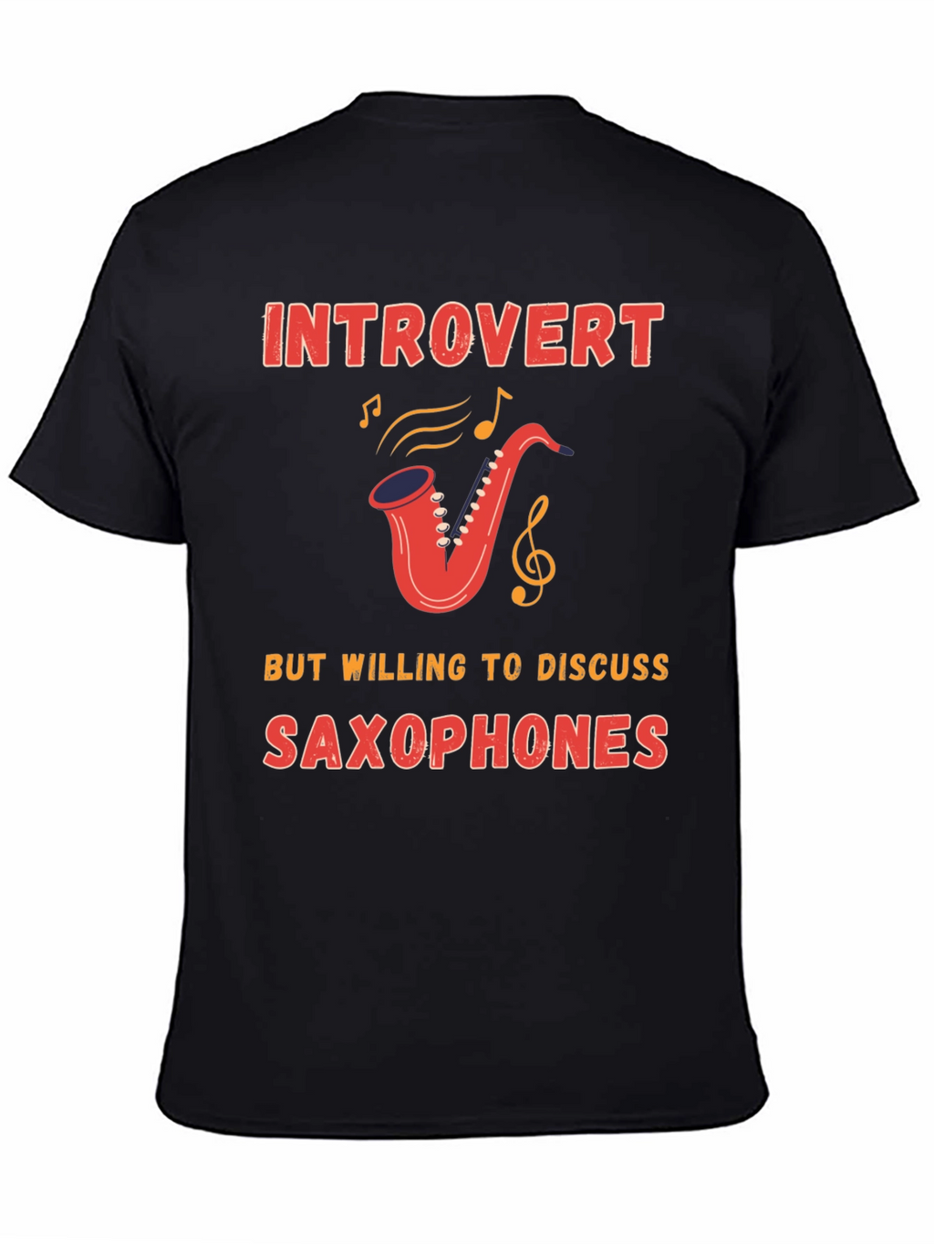 Introvert Saxophone T-Shirt - Musician Gift