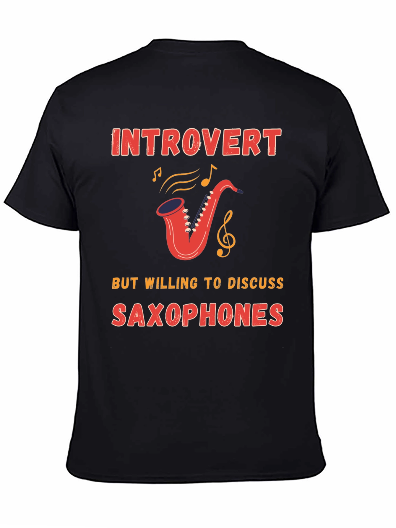 Introvert Saxophone T-Shirt - Musician Gift