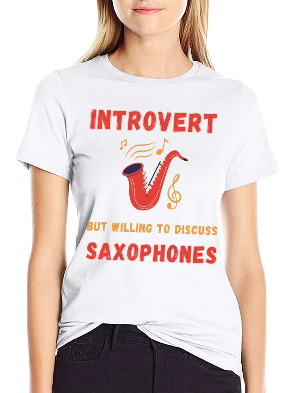 Introvert Saxophone T-Shirt - Musician Gift