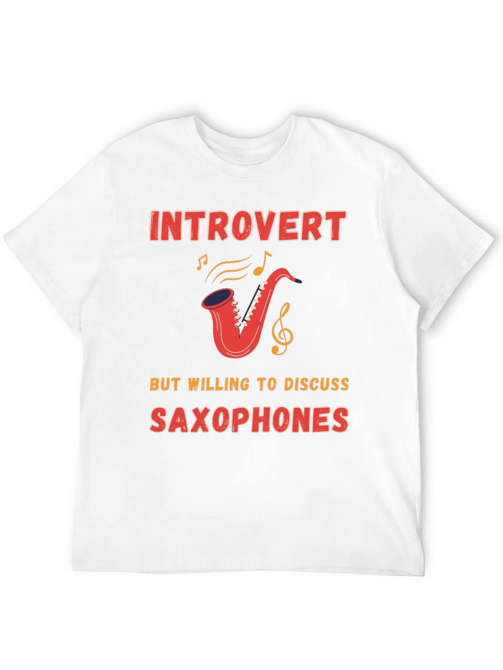 Introvert Saxophone T-Shirt - Musician Gift