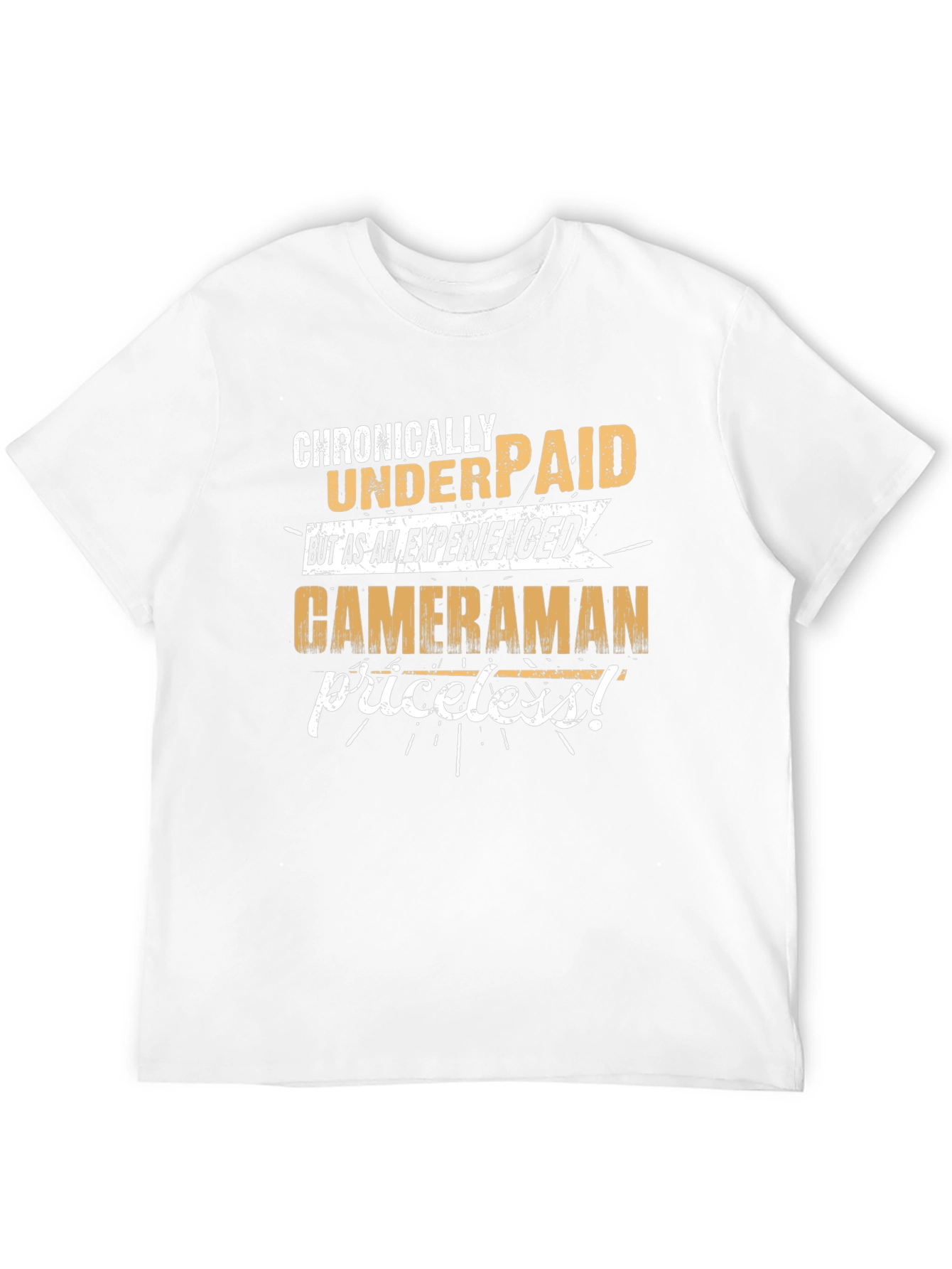 Chronically Underpaid Cameraman Black T-Shirt