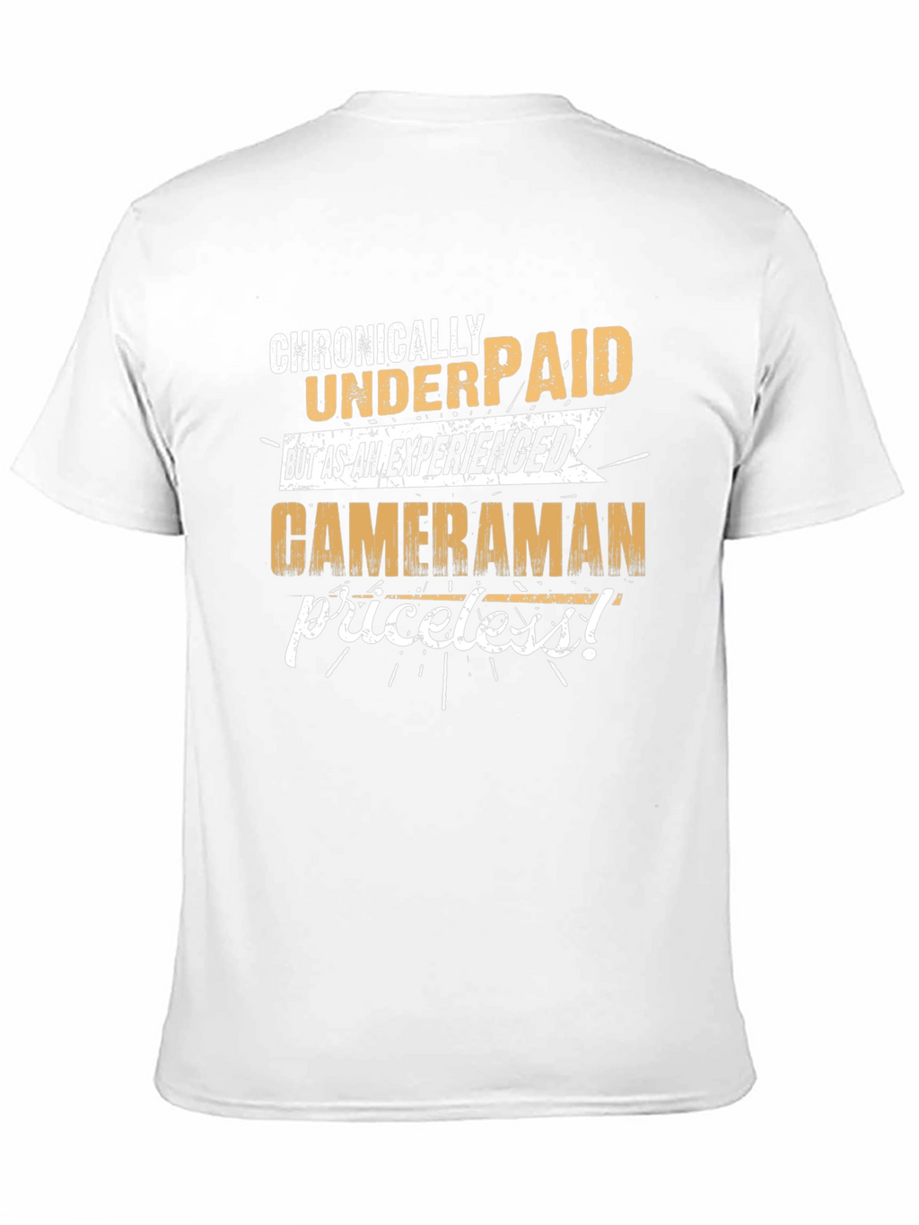 Chronically Underpaid Cameraman Black T-Shirt
