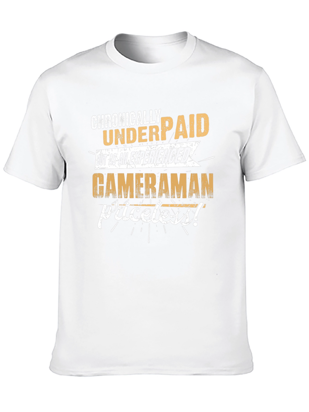 Chronically Underpaid Cameraman Black T-Shirt