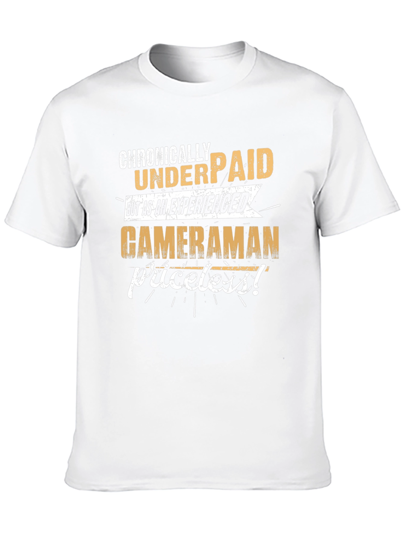 Chronically Underpaid Cameraman Black T-Shirt