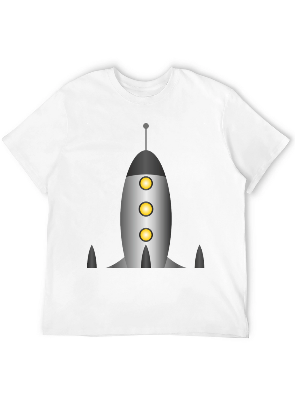 Retro Rocket Graphic Tee - Space Adventure Shirt