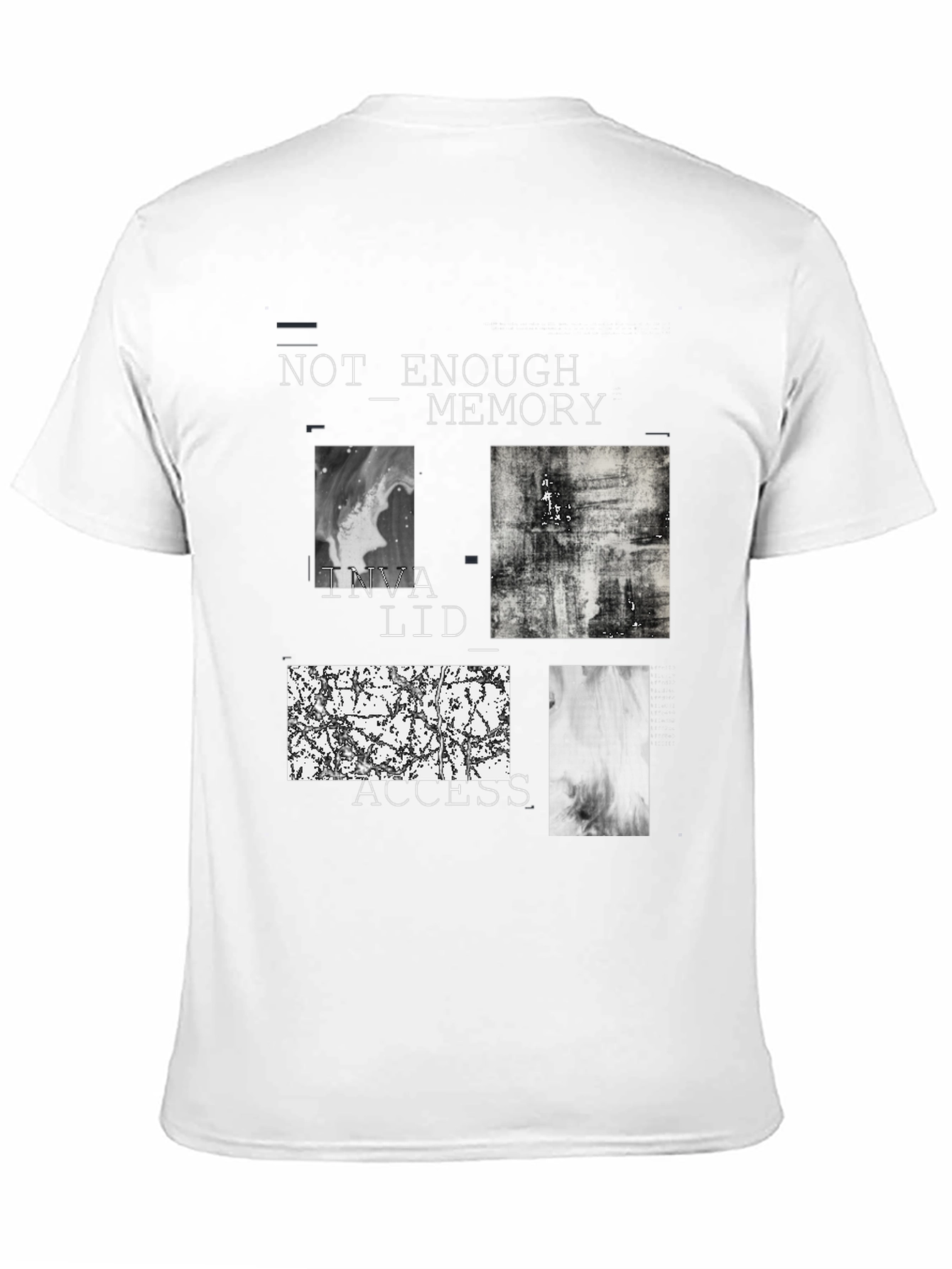 Abstract Graphic Tee - Not Enough Memory Design