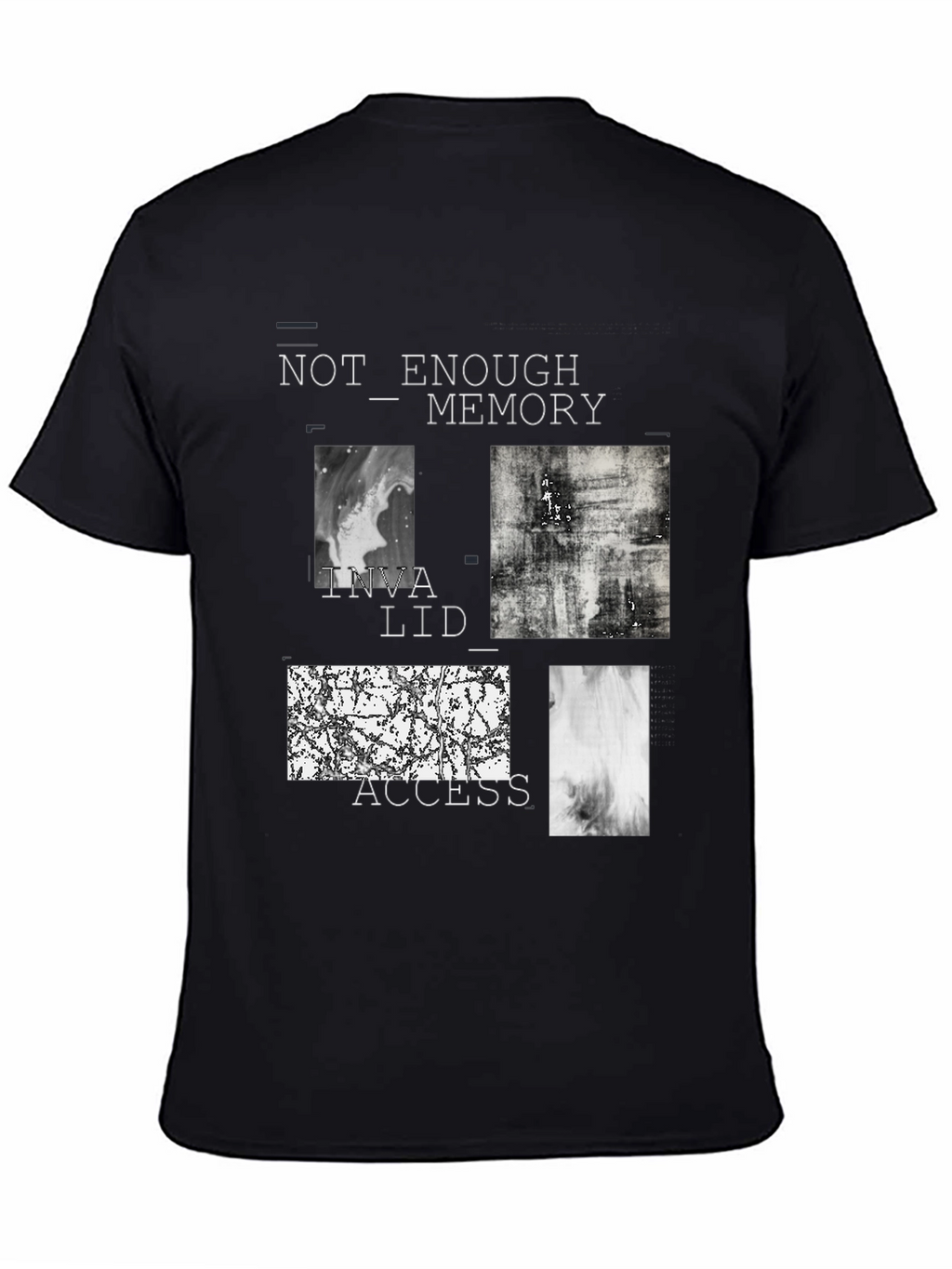 Abstract Graphic Tee - Not Enough Memory Design