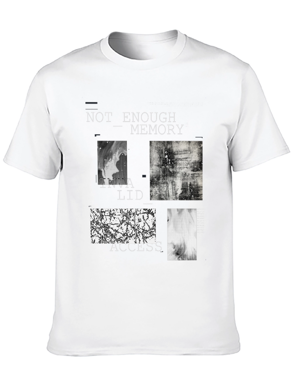 Abstract Graphic Tee - Not Enough Memory Design