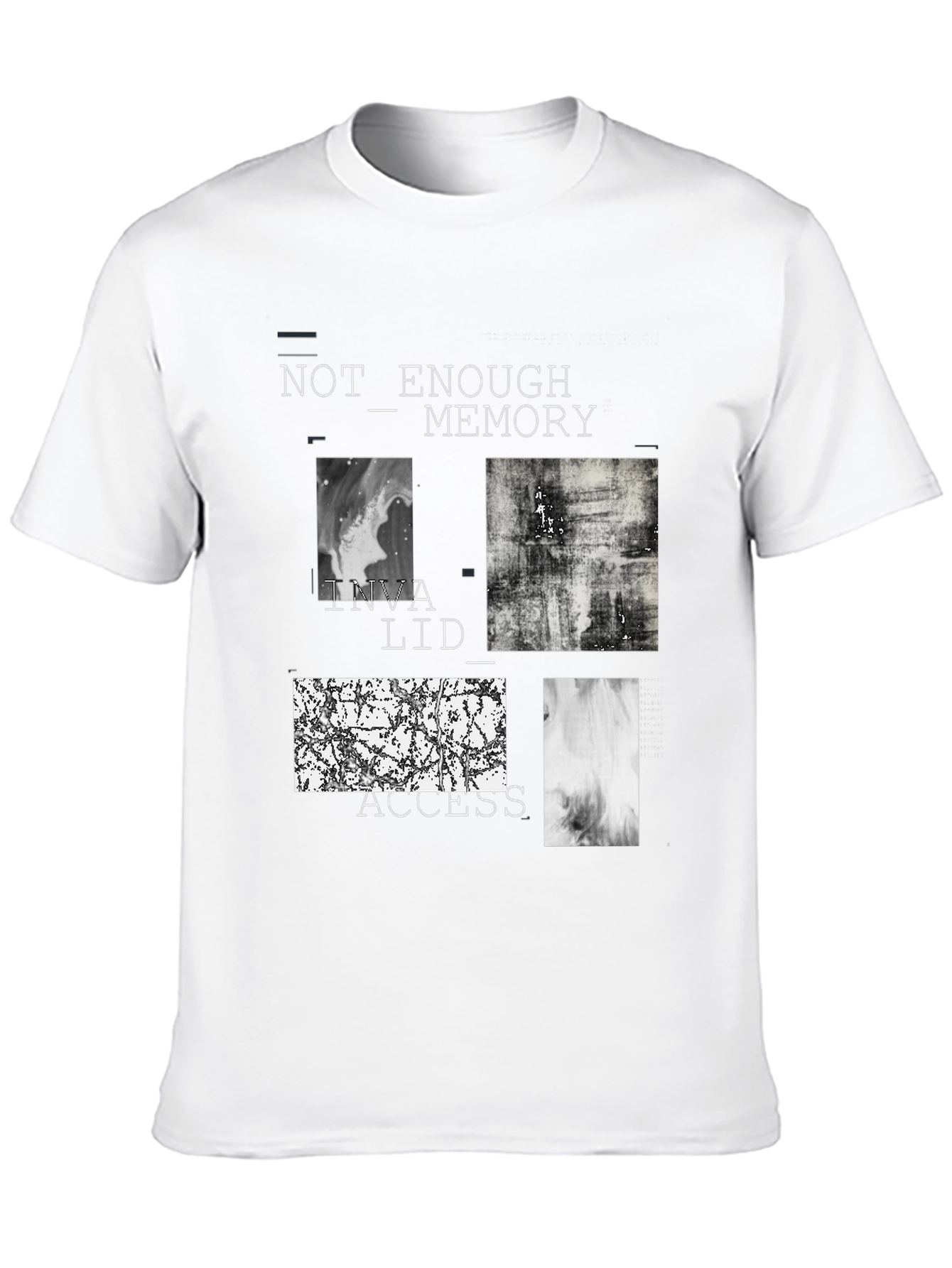 Abstract Graphic Tee - Not Enough Memory Design