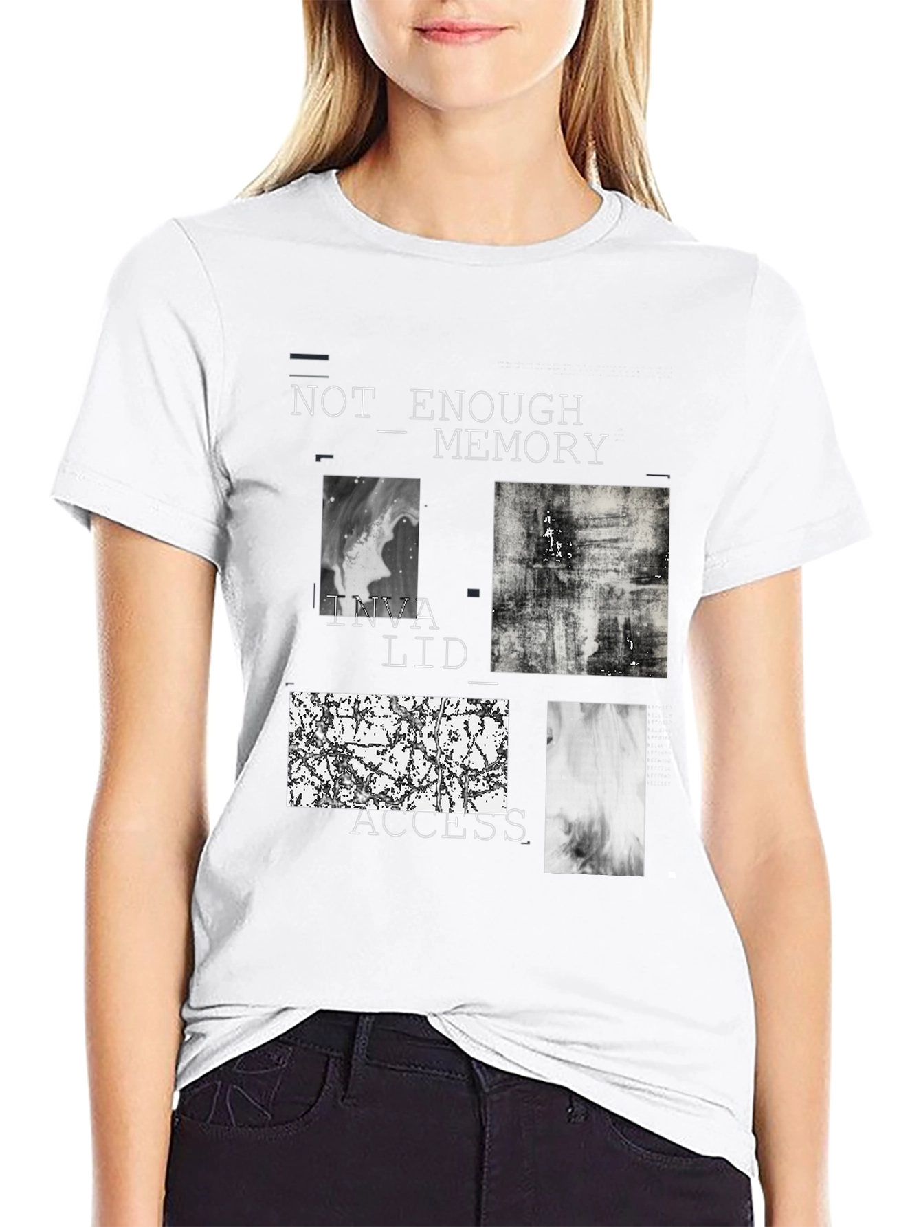 Abstract Graphic Tee - Not Enough Memory Design