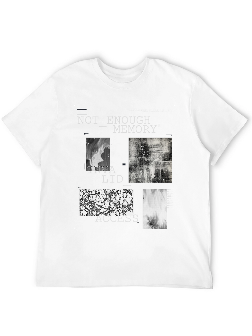 Abstract Graphic Tee - Not Enough Memory Design