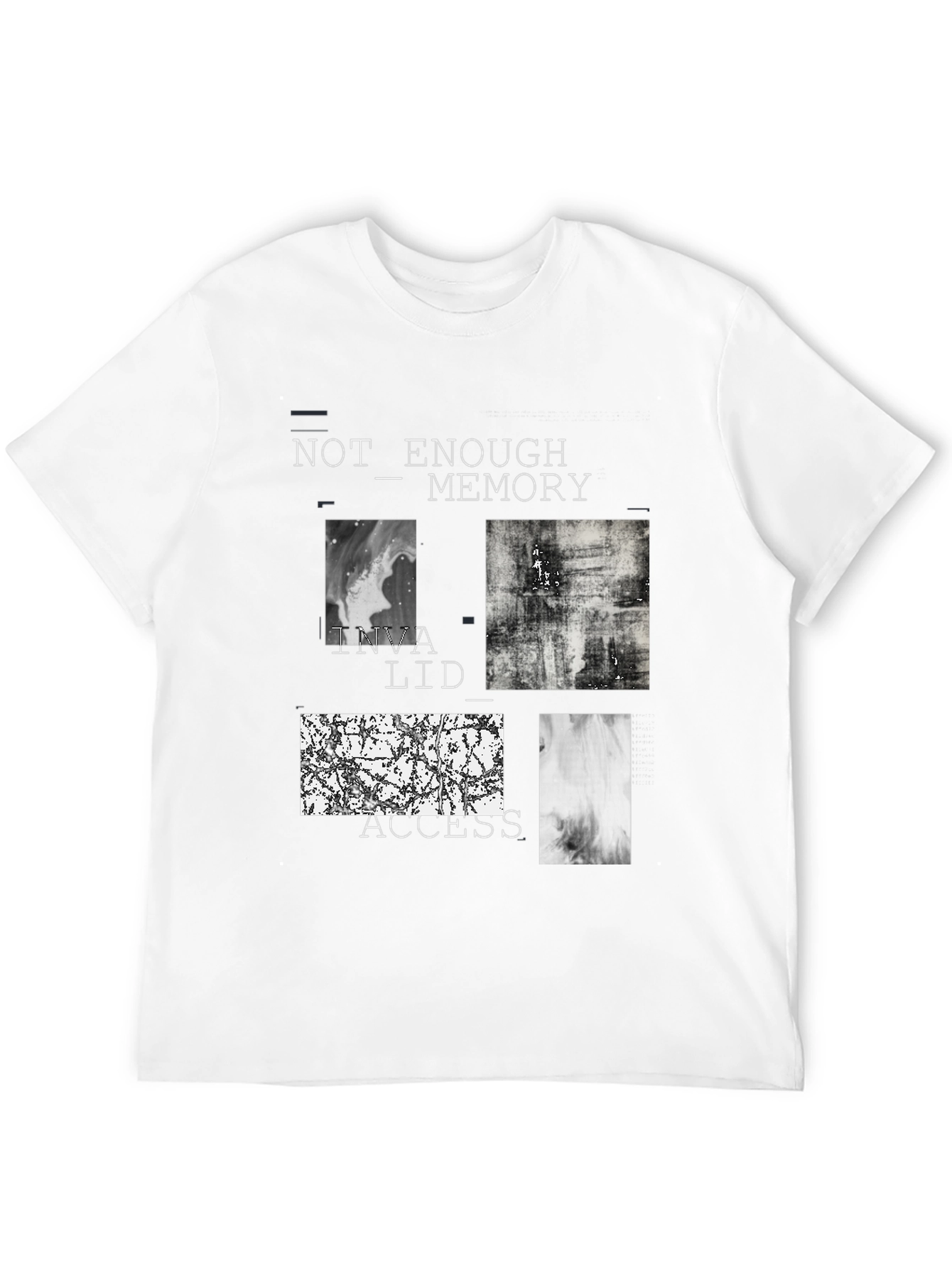 Abstract Graphic Tee - Not Enough Memory Design