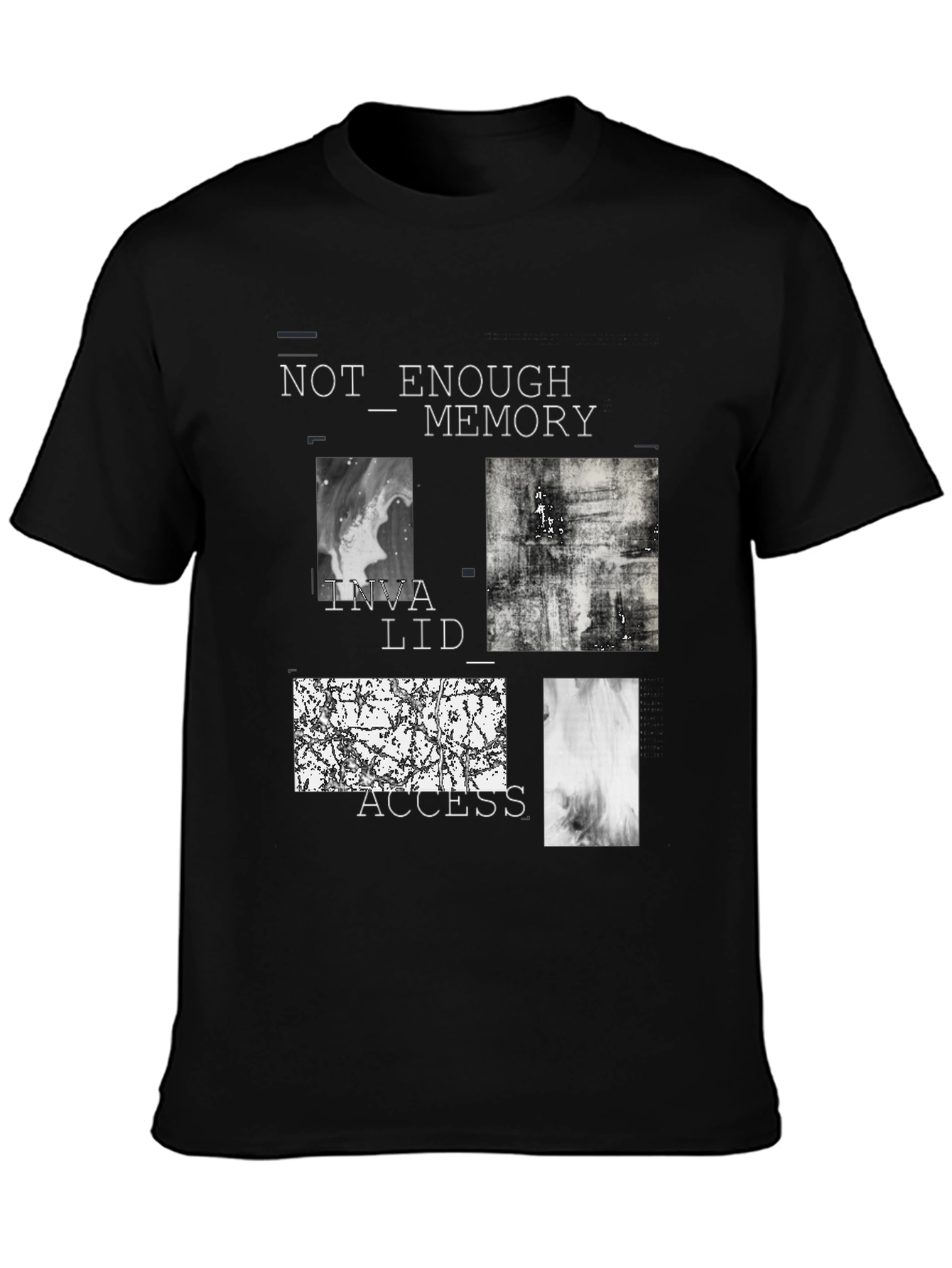 Abstract Graphic Tee - Not Enough Memory Design