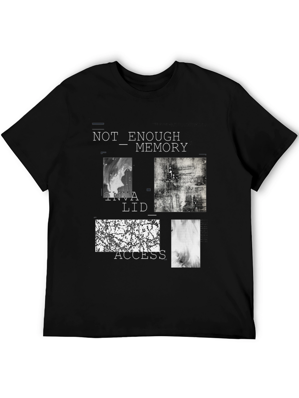 Abstract Graphic Tee - Not Enough Memory Design