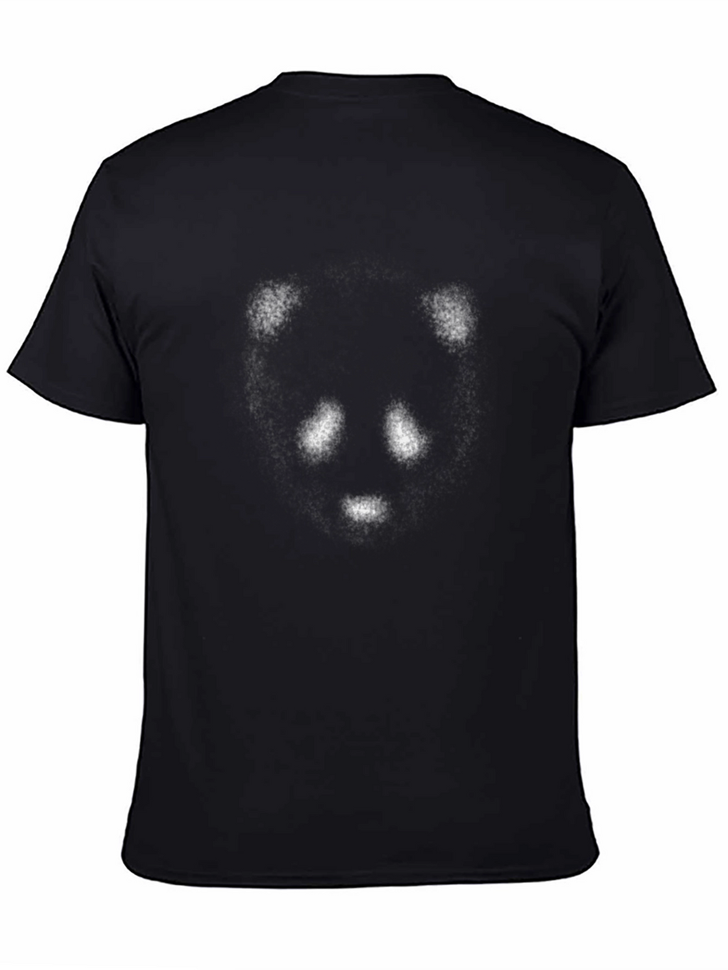 Abstract Panda Black Tee - Cool Graphic Design