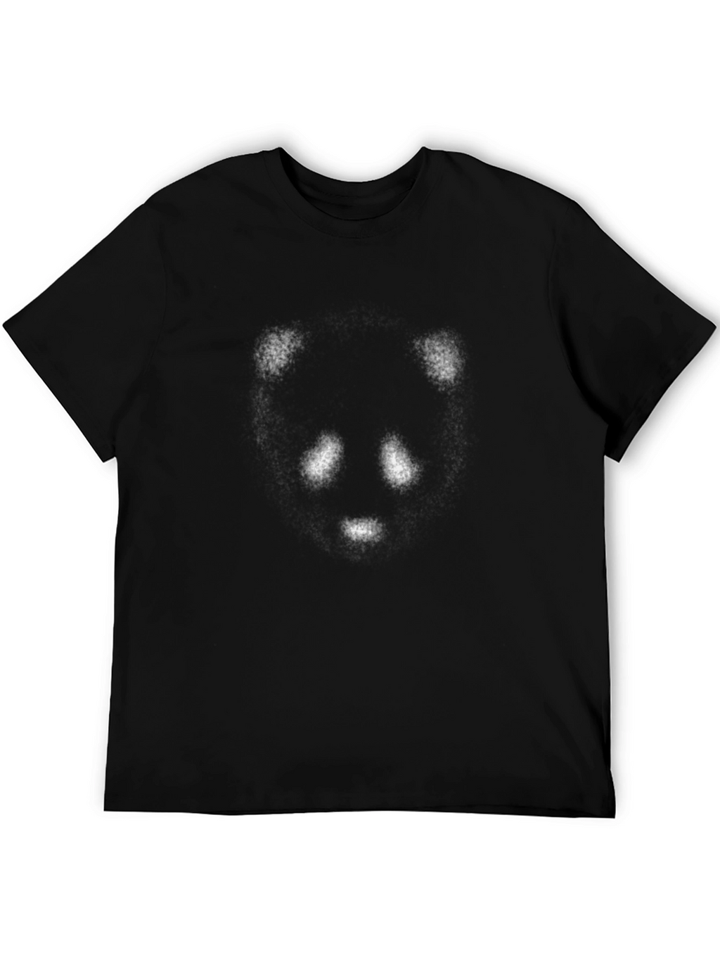 Abstract Panda Black Tee - Cool Graphic Design