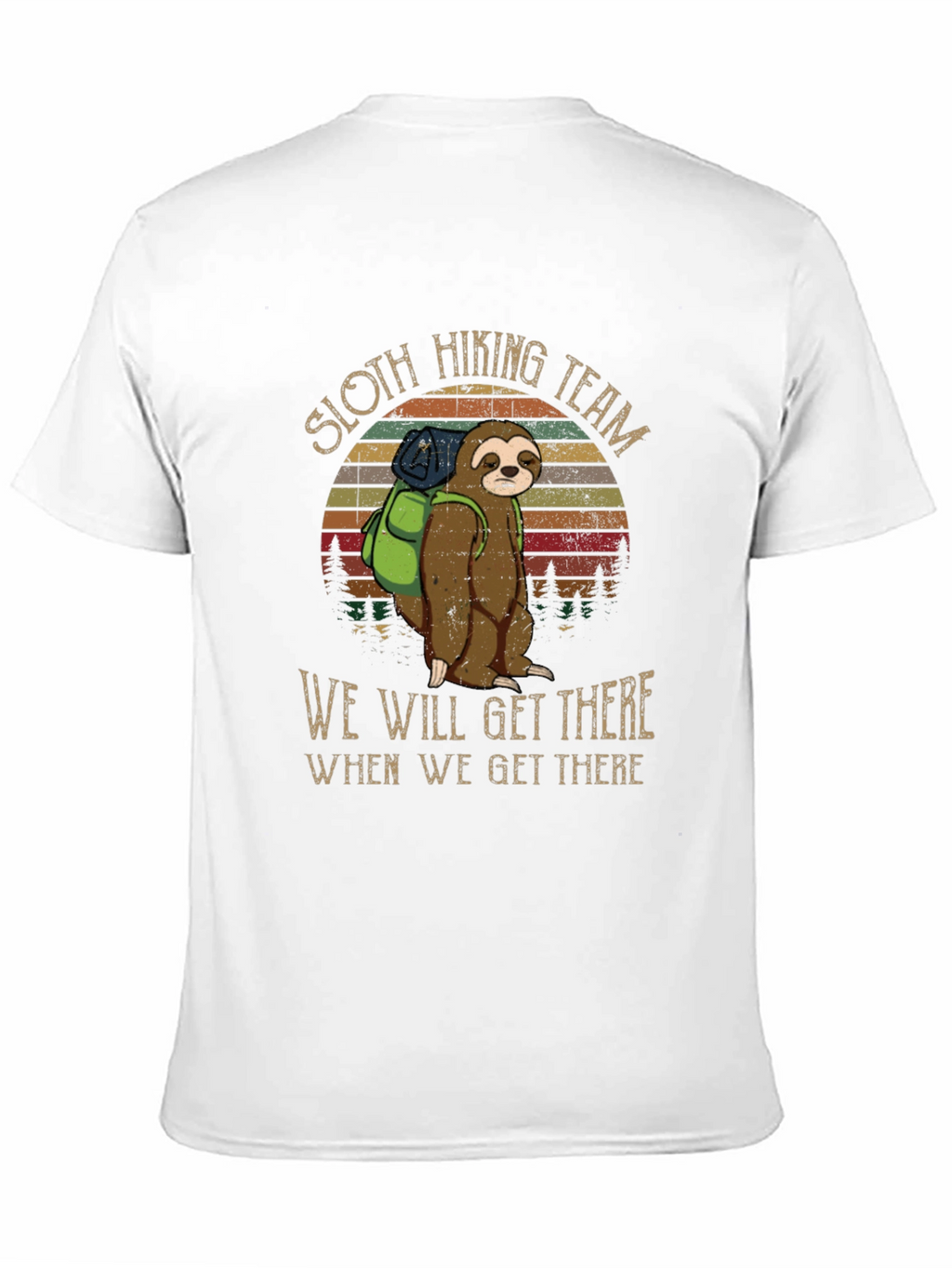 Sloth Hiking Team Black T-Shirt