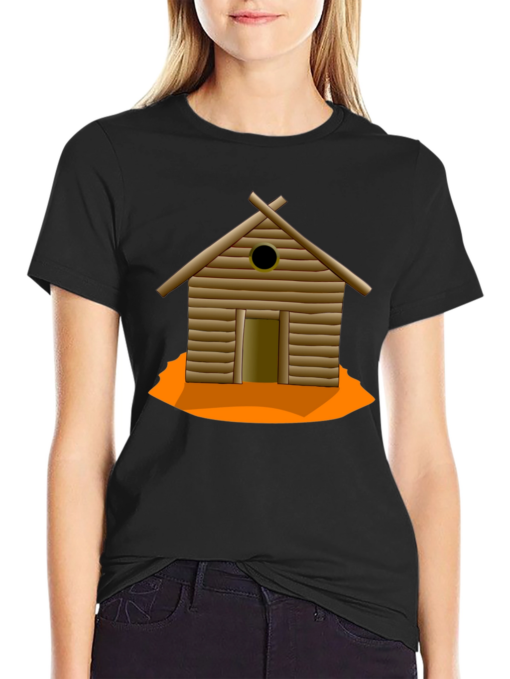 Cabin Graphic T-Shirt - Black